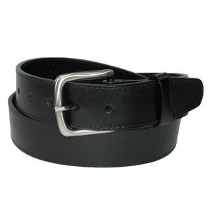 CTM Men's Leather Money Belt Removable Buckle